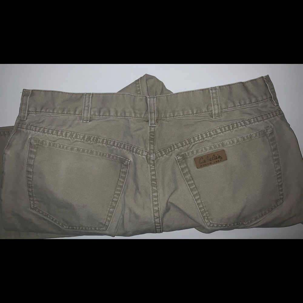 Cabelas khaki men’s pants jeans 36×36 tan - Picture 4 of 5